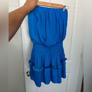 Pants store fun blue dress